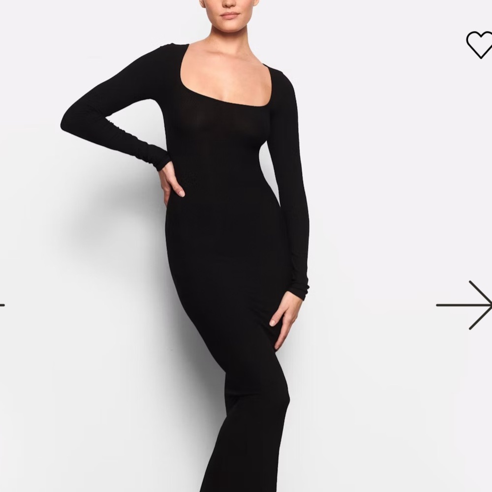 Skims Soft Lounge Long Sleeve Dress